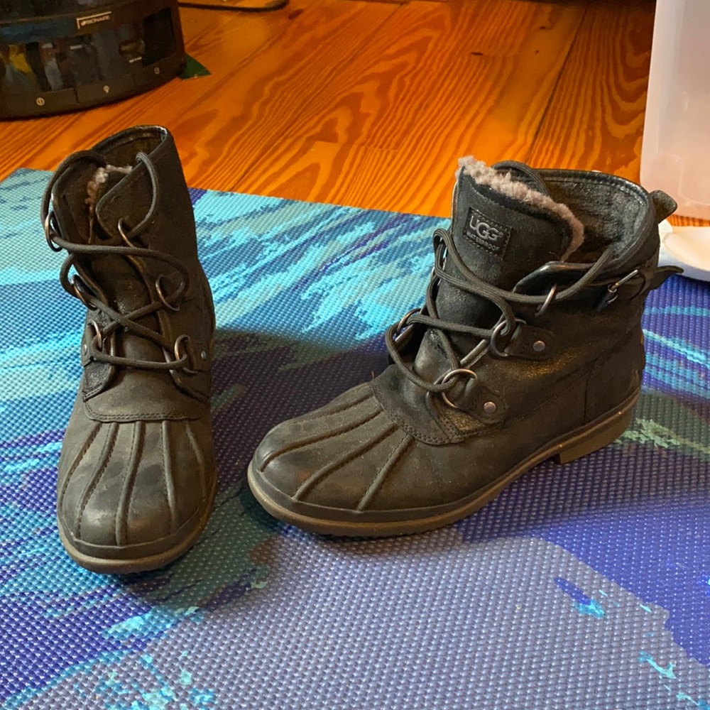 Black UGG boots